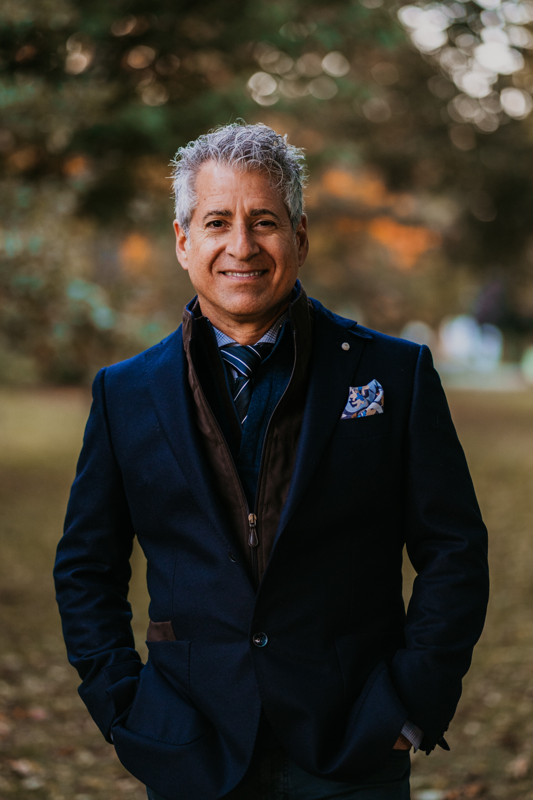 Portrait of jazz vocalist John Neudorf