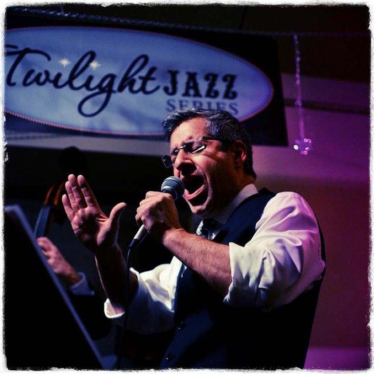 Jazz vocalist John Neudorf performing live at the TD Niagara Jazz Festival